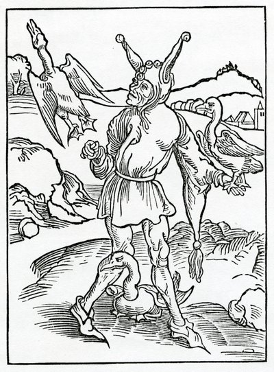 Of Hym that Nought Can and Nought Wyll Lerne, and Syth Moche, Lytell Berynge Away (illustration from Alexander Barclay